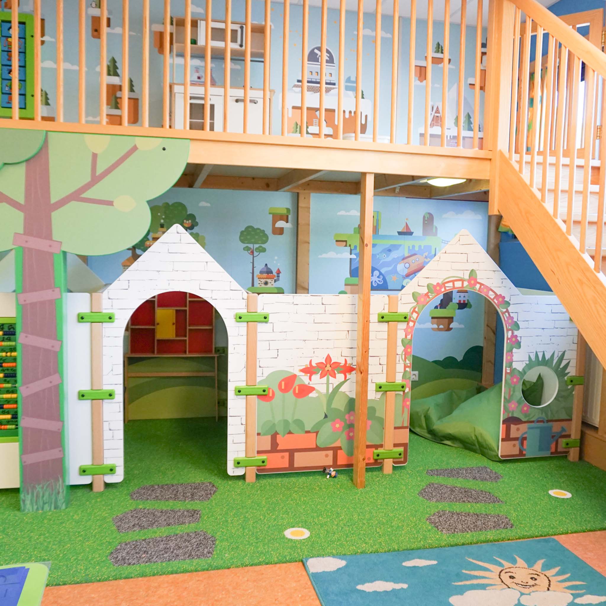 Spielecken mit Lernspielen im Kindergarten IKC